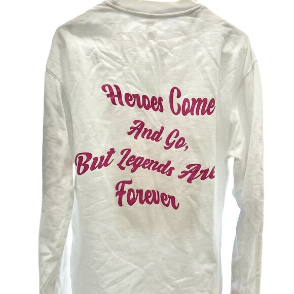 Independent Trading Company Sweatshirt Hoop Dreams Adults Size XL White Preowned - Picture 4 of 9